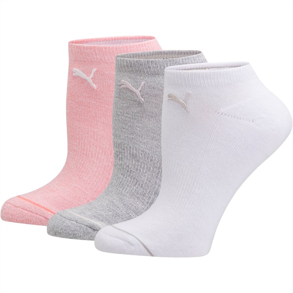Women's No Show Socks [3 Pack], PSTL COMBO, extralarge